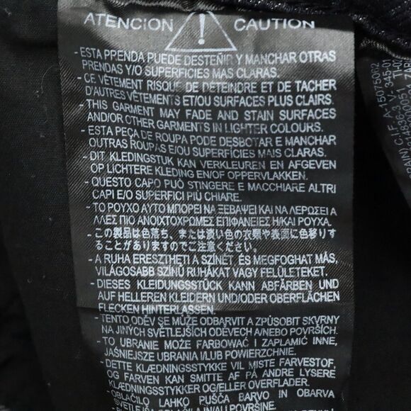 Zara Jeans Womens 31 Waist Baggy High Rise Tapered Leg Crop Blue Stretch Denim - Picture 12 of 14